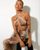 Immagine di Katara Strappy Top in Tiger Brown