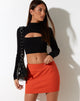 Immagine di Ima Mini Gonna in Twill Tangerine
