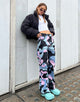 Jeans Parallel in viola astratto