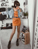 Immagine di Kozue Mini Dress in Satin Salt Caramel