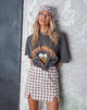 Immagine di Zila Mini Skirt in Checkmate Brown