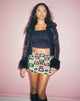 immagine di Ina Mini Skirt in Verde Labbra