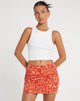 immagine di Ima Mini Skirt in Retro Heart Orange