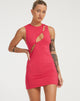 immagine di Inka Mini Dress in Rosa Fuschia