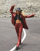 Immagine di Zoven Pantalone svasato in Pu Rosso