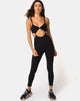 Immagine di Jasola Cutout Unitard in Nero