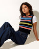 Immagine di Jaya Gilet in Multi Stripe Blu Nero
