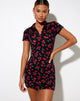Immagine di Jeeves T-Shirt Dress in Cherries Nero