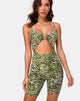 Immagine di Jepu Unitard in Zebra Fluro Verde