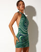 Immagine di Jessica Bodycon Dress in 70s Ripple Green
