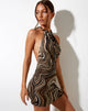 Immagine di Jessica Bodycon Dress in 70s Ripple