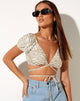 Immagine di Jiena Crop Top in tonalità zebra