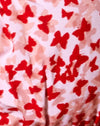 Farfalla Ditsy Pesca e Rosso