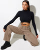 Immagine di Jorja Crop Top a costine nero