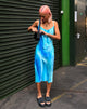 immagine di Juvina Midi Dress in raso acquerello Tosca