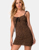 Immagine di Karlia Dress in Animal Flock Tan Net