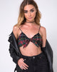 Immagine di Kasen Bralet in Plaid Rosso Verde Giallo e Nero