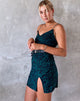 Immagine di Katya Mini Dress in 90s Zebra Forest Green