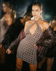 Immagine di MOTEL X IRIS Jouda Mini Dress in Chain Tangle Marrone Scuro