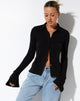 immagine della camicia Keani in crepe nero