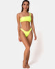 Immagine dello slip Keila in lime rivestito