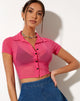 Immagine della camicia Keliso in maglia rosa