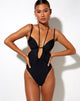 Immagine di Kenzo - Costume da bagno con cinturini in nero