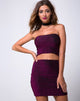 Immagine di Kimmy Mini Skirt in Glitter Burgundy