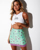 Immagine di Kirim Mini Gonna in Mesh Bloom Lime