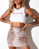 Immagine di Kinnie Mini Gonna in Mesh Sand Leopard
