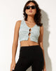 Immagine di Kitera Crop Top in Space Dye Green