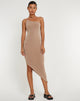 immagine di Kiyomi Midi Dress in Mocha