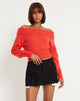 immagine di Koriya Top Bardot in rosso