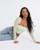 immagine di Kouna Crop Top in Shadow Lime