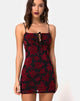 Immagine di Kumin Abito Bodycon in romantica rosa rossa Flock