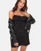 Immagine di Kumala Slip Dress in Satin Rose Nero