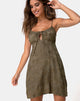 Immagine di Kumala Slip Dress in raso rosa argento grigio