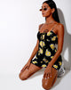 Immagine di Mala Slip Dress in Sunny Days Nero