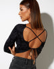 Immagine di Lali Crop Top in Persian Night Nero