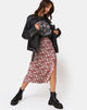 Immagine di Saika Midi Skirt in Floral Charm Red