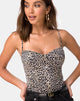 Immagine di Lanti Bodice in Rar Leopard Brown