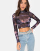 Immagine di Lara Crop Top in maglia Dark Angel