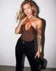 Immagine del corpetto Larisa in lurex glitterato Bronzo