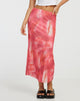 immagine di Lassie Maxi Skirt in rosa astratto sfocato