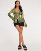 immagine di Leony Cardi in maglia verde ghepardo