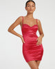 immagine di Lesty Mini Dress in rosso con pizzo rosso