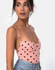 Immagine di Leva Bodice in New Polka Nude Nero