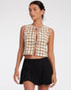 immagine di Ley Top in check giallo e marrone