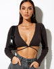 Immagine di Lieneva Crop Top in Rib Blackened Pearl
