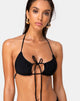Immagine di Lillen Bikini Top in Nero Opaco